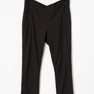Alo Yoga Black High-Waist Zip-Hem Pants – Size SM